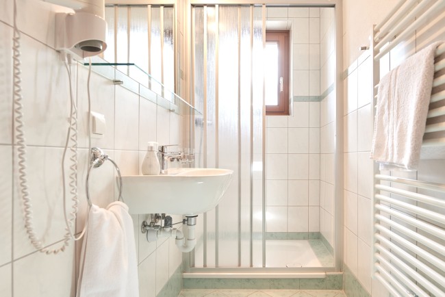 Badezimmer im Appartement