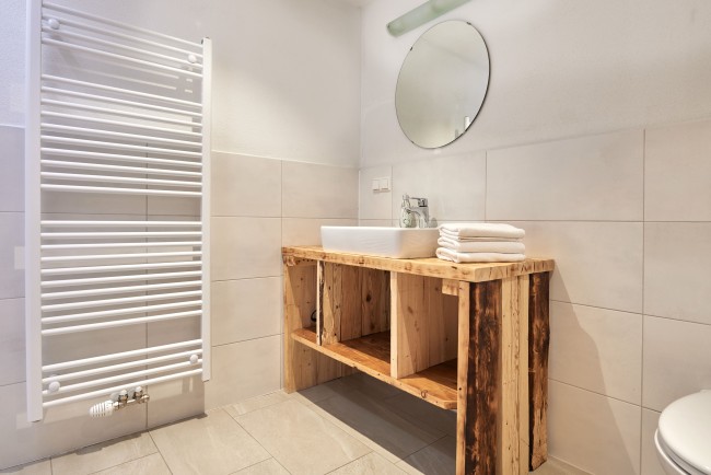 Badezimmer im Appartement