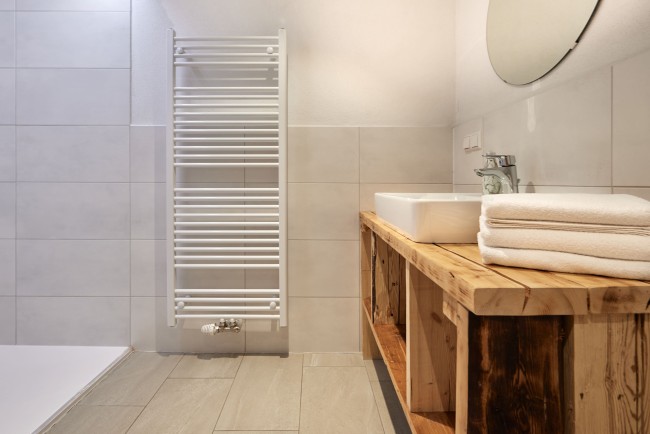 Badezimmer im Appartement