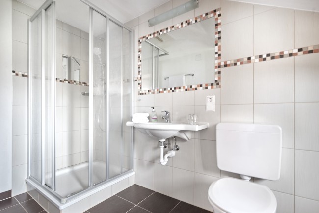 Badezimmer im Appartement