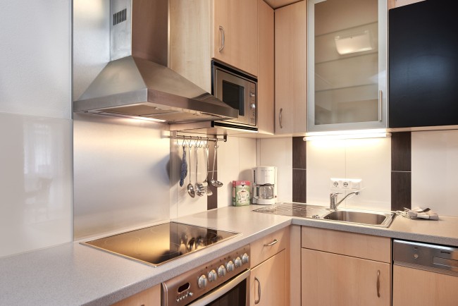 Moderne Küche im Appartement